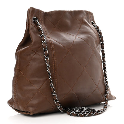 Chanel Lambskin Soft Touch Shoulder Bag Dark Brown 3 of 12