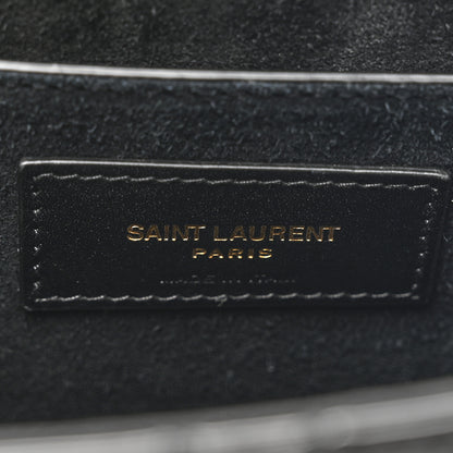 Saint Laurent Patent Matelasse Monogram June Box Bag Black 6 of 10