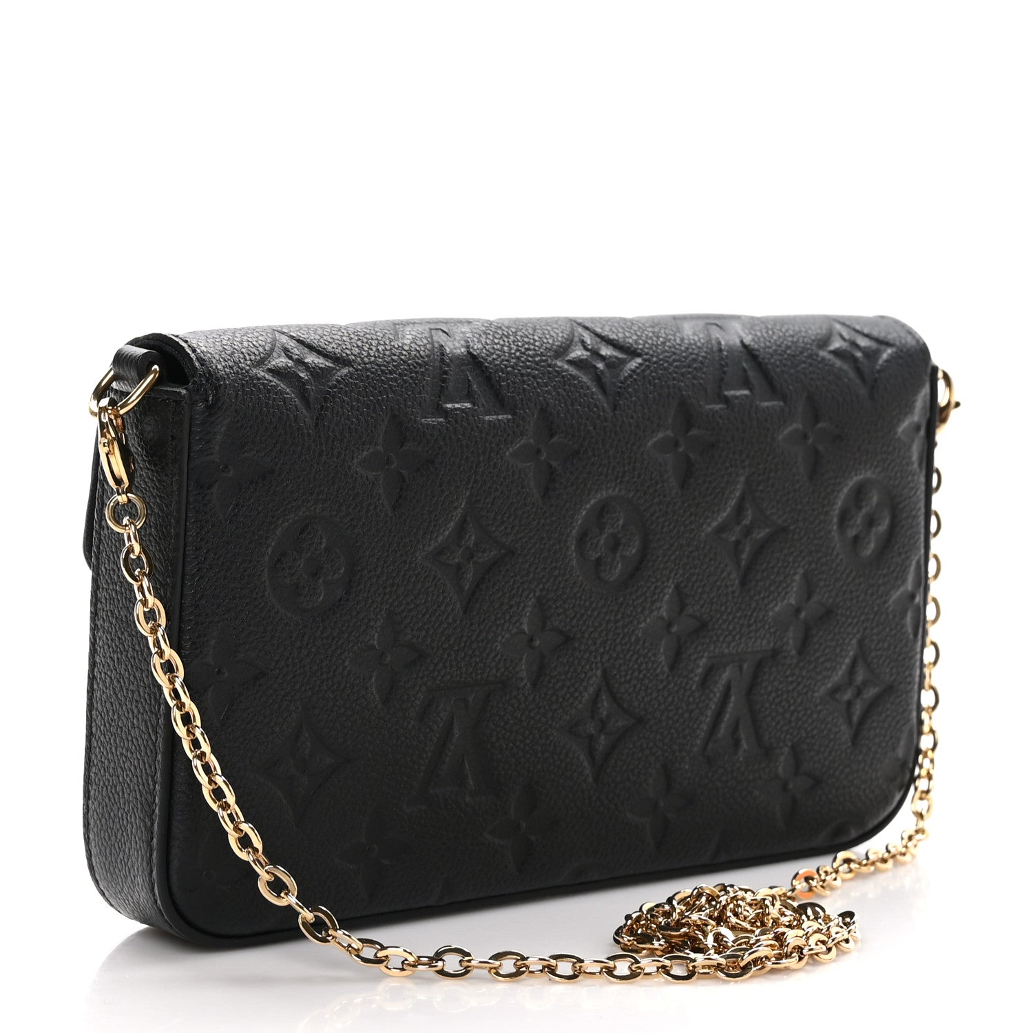 Louis Vuitton Empreinte Pochette Felicie Chain Wallet Black 4 of 11