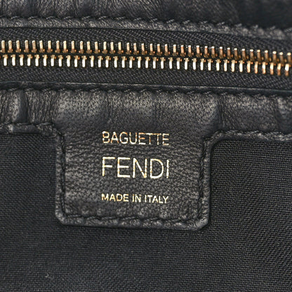Fendi Nappa FF 1974 Embossed Baguette Black 6 of 10