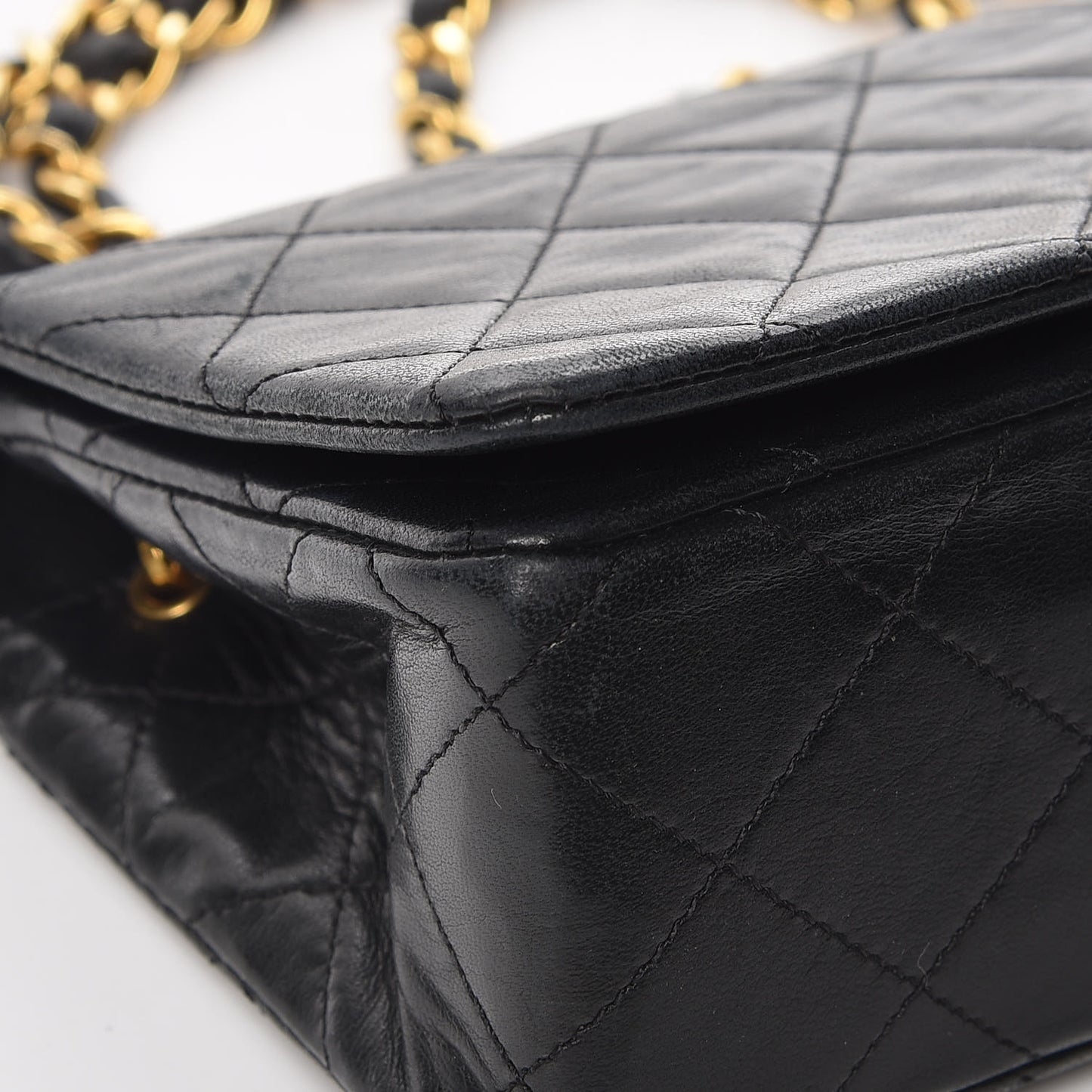 Lambskin Quilted Mini Flap Black