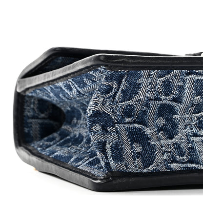 Christian Dior Denim Oblique 30 Montaigne East West Chain Flap Bag 8 of 9