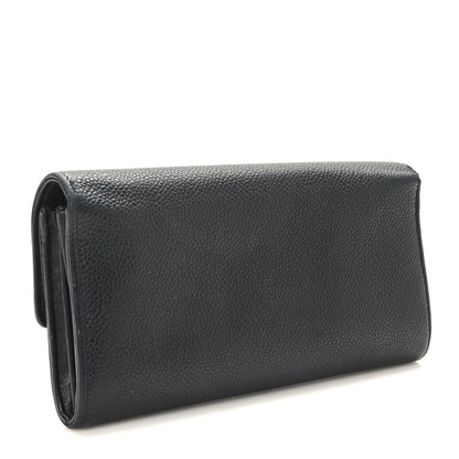 Chanel Caviar Timeless CC Large Gusset Flap Wallet Black 3 of 10