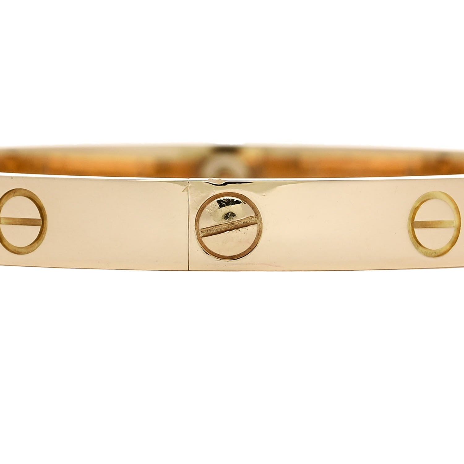 Cartier 18K Yellow Gold 4 Diamond LOVE Bracelet 17 3 of 7