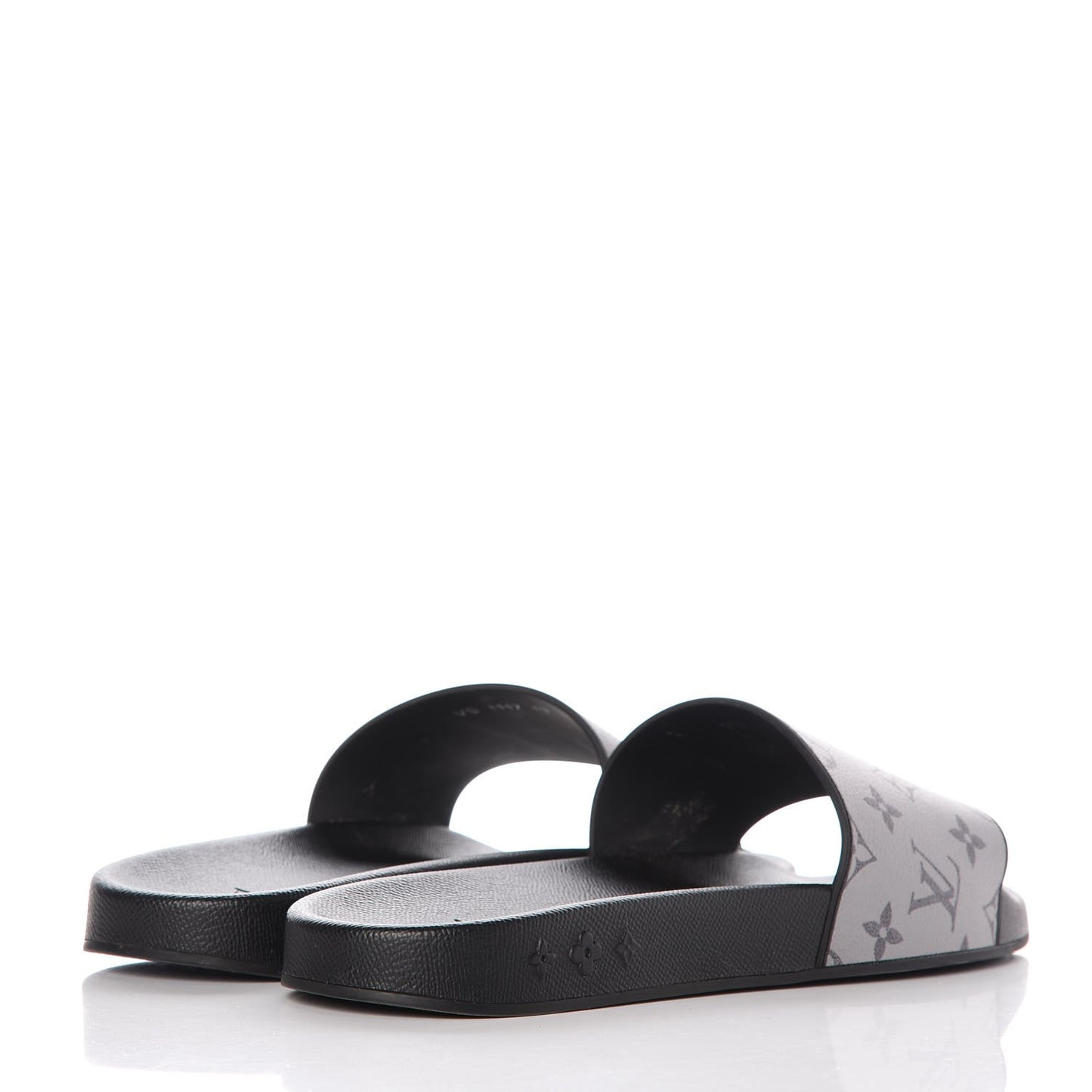 Rubber Monogram Eclipse Split Mens Waterfront Mules 13 Black