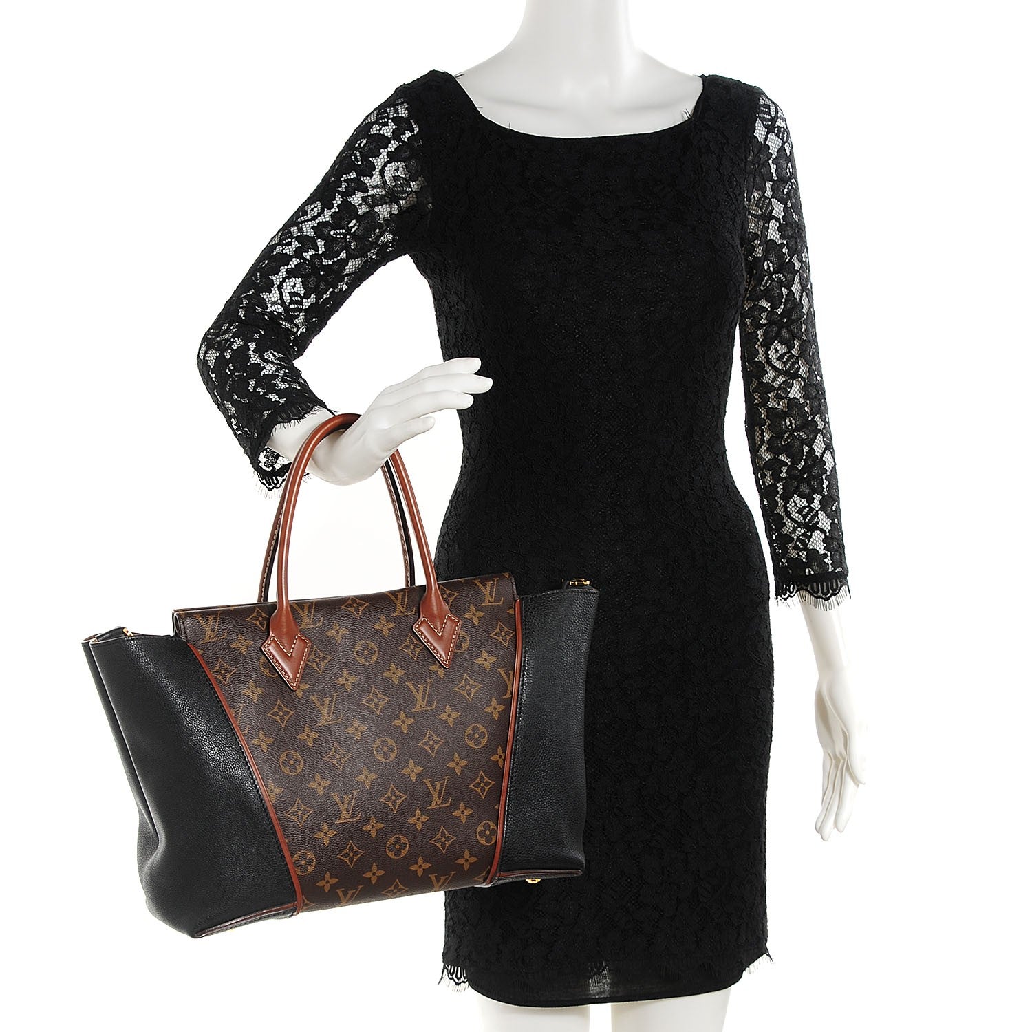Louis Vuitton Monogram Tote W PM Black 2 of 7