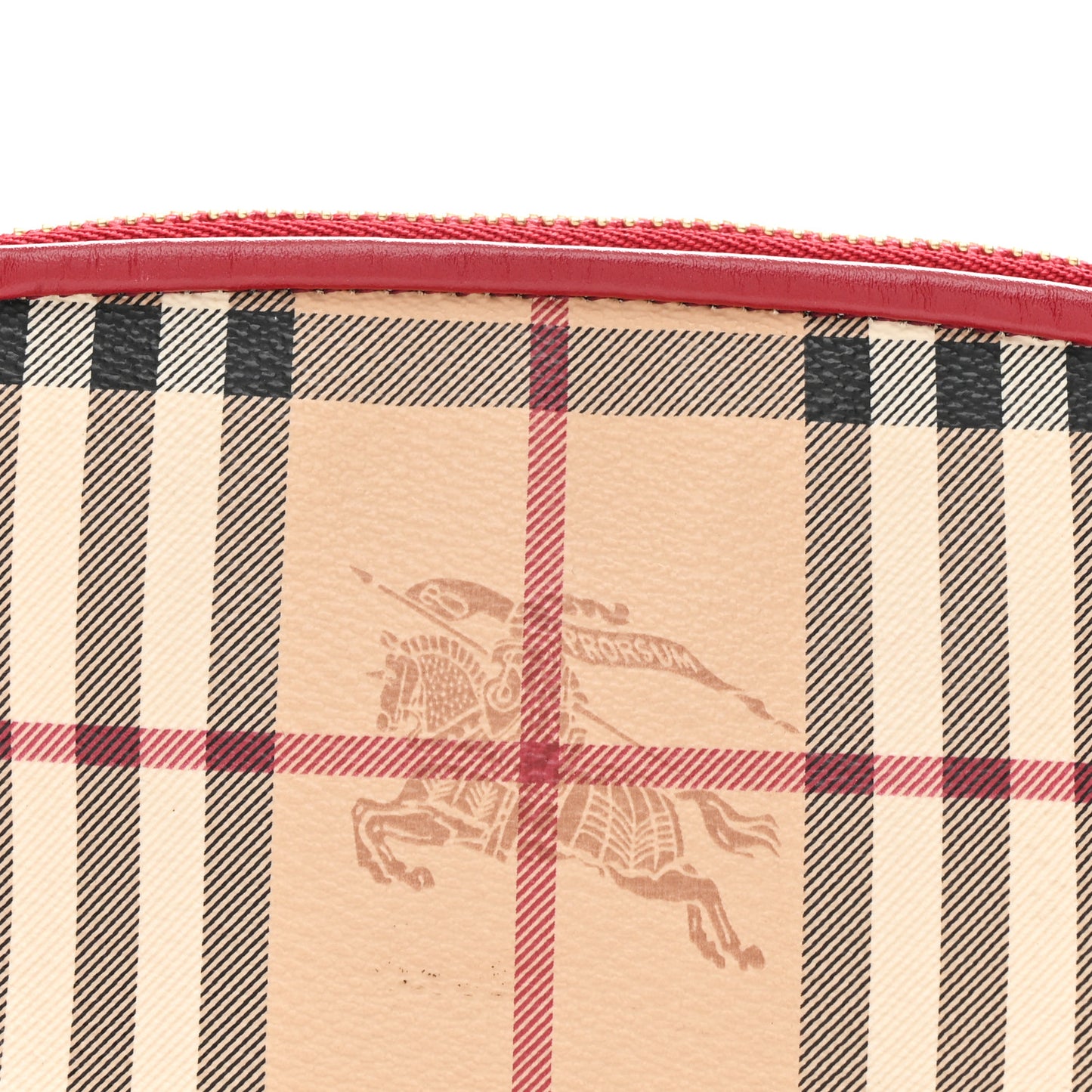 Haymarket Check Clara Pochette Military Red