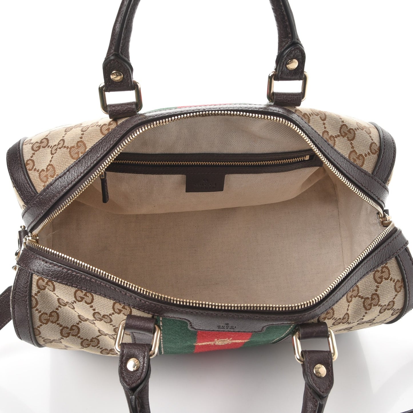 Monogram Vintage Web Medium Webby Bee Boston Dark Brown