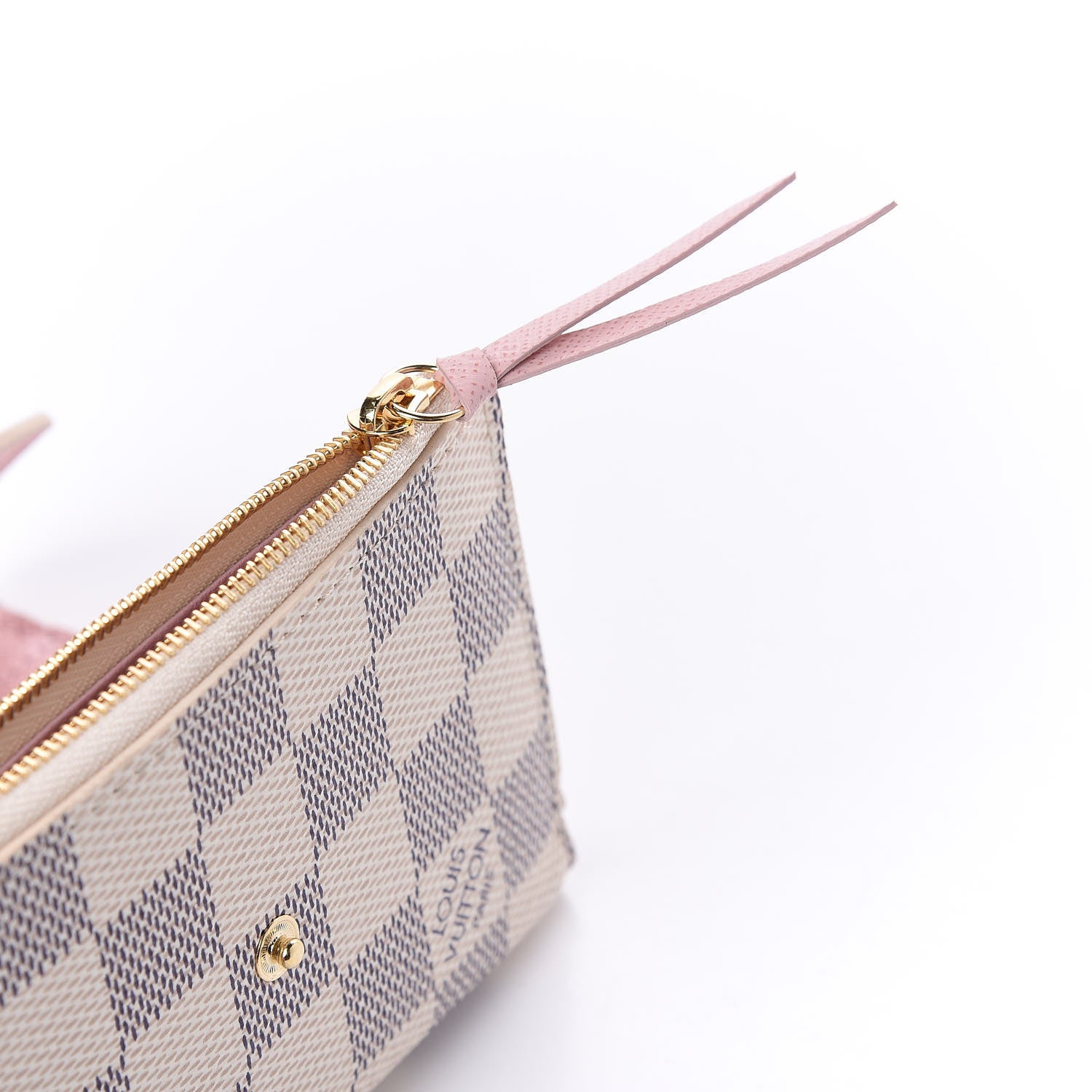 Louis Vuitton Damier Azur Victorine Wallet Rose Ballerine 9 of 10