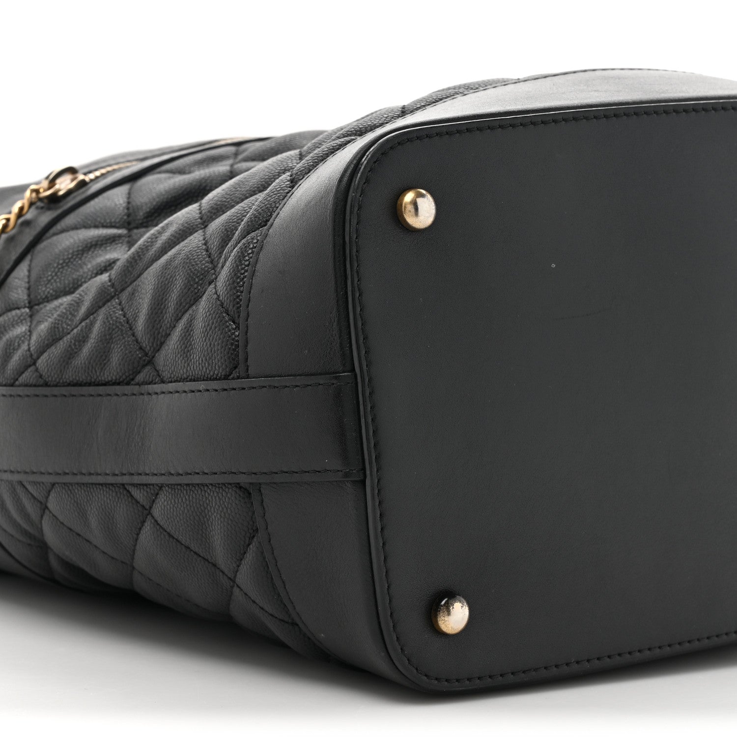 Chanel Caviar Lambskin Quilted Casual Style Hobo Black 10 of 13