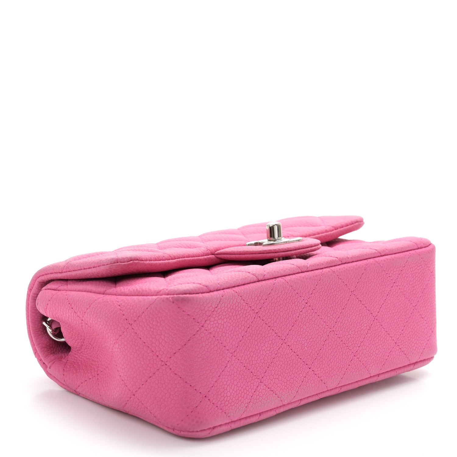 Chanel Iridescent Caviar Quilted Mini Rectangular Flap Pink 4 of 13