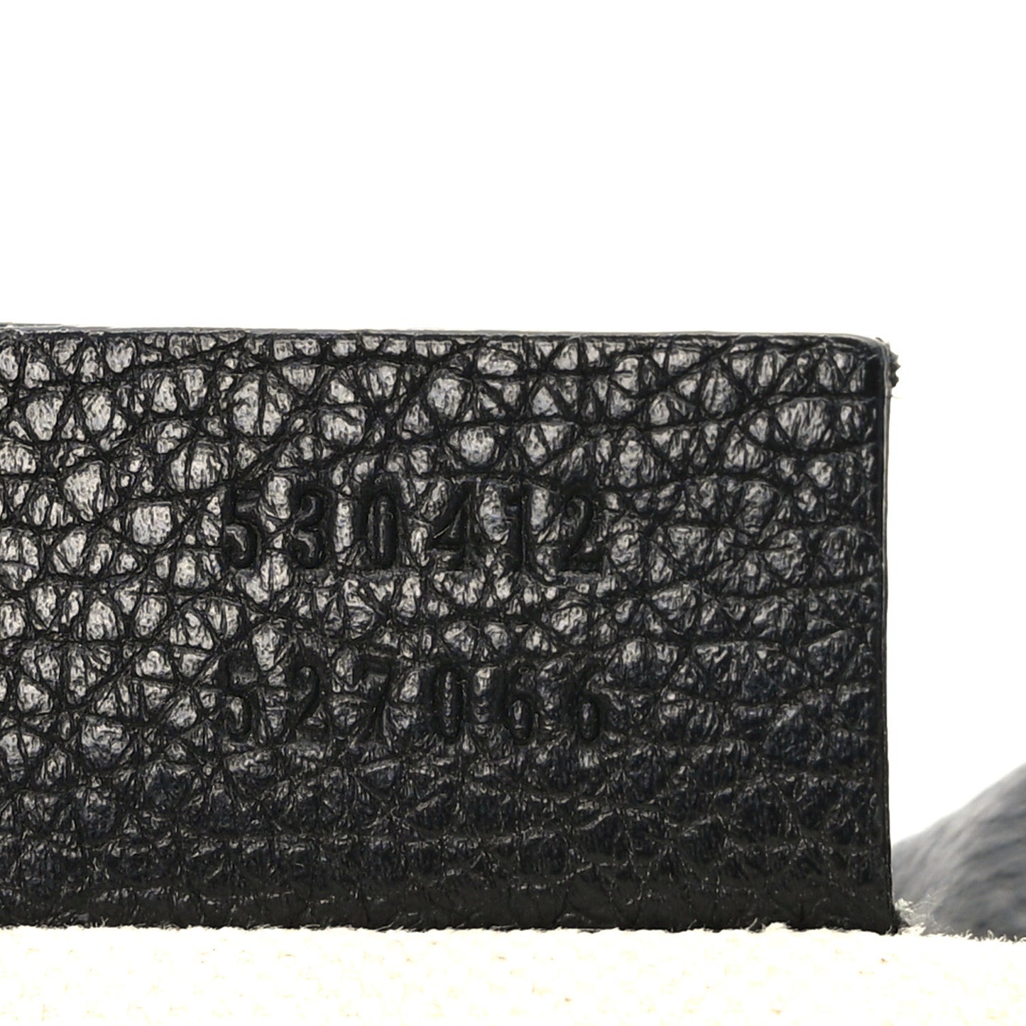 Grained Calfskin Logo Belt Bag Black