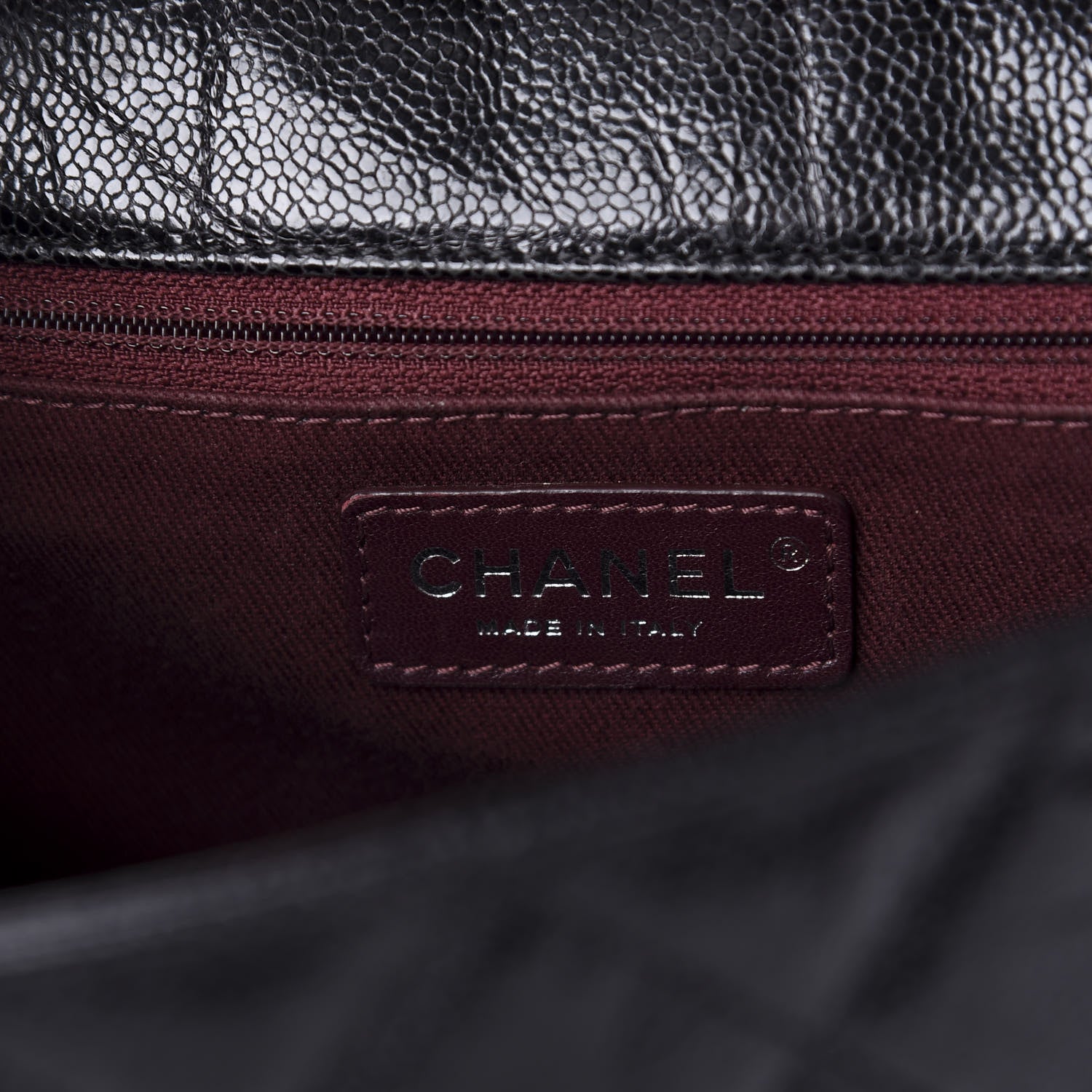 Chanel Crumpled Grained Calfskin Jumbo CC Crave Flap Black 8 of 10