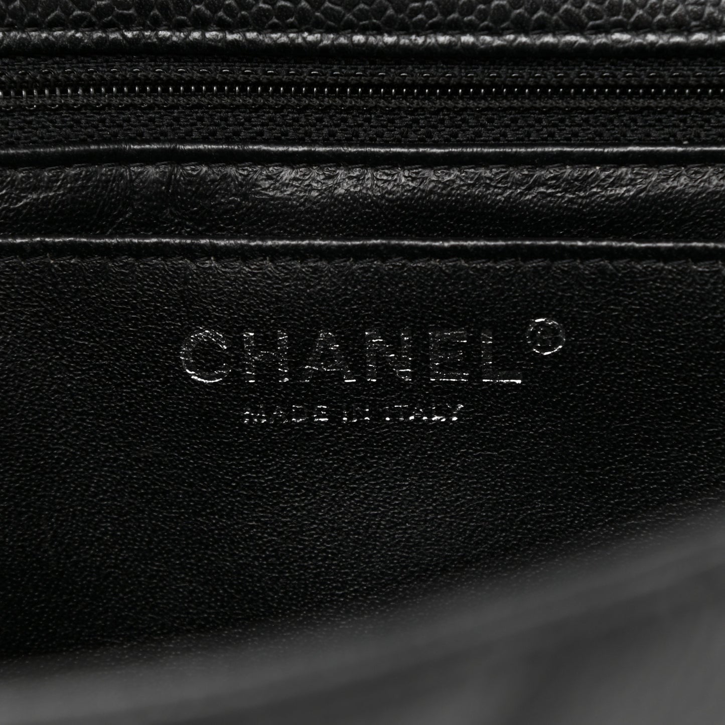 Caviar Quilted Jumbo Single Flap Black
