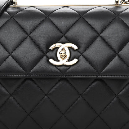 Chanel Lambskin Quilted Small Trendy CC Dual Handle Flap Bag Black 8 of 11
