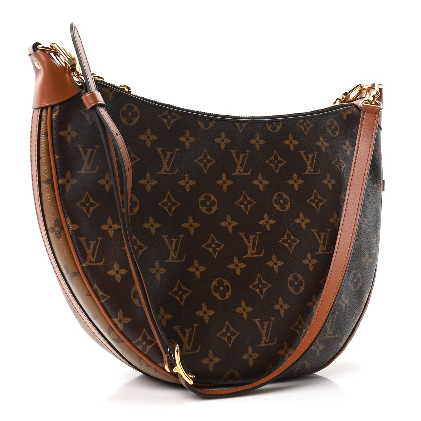 Reverse Monogram Loop Hobo