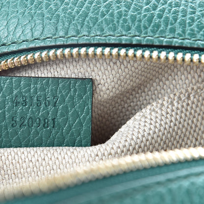 Gucci Pebbled Calfskin Small Soho Disco Bag Emerald Green 7 of 10
