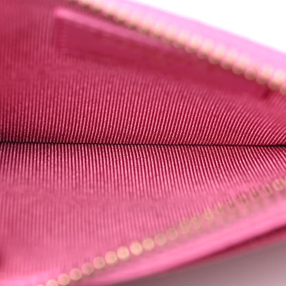 Chanel Caviar Quilted CC Zip Card Holder Pink 5 of 7
