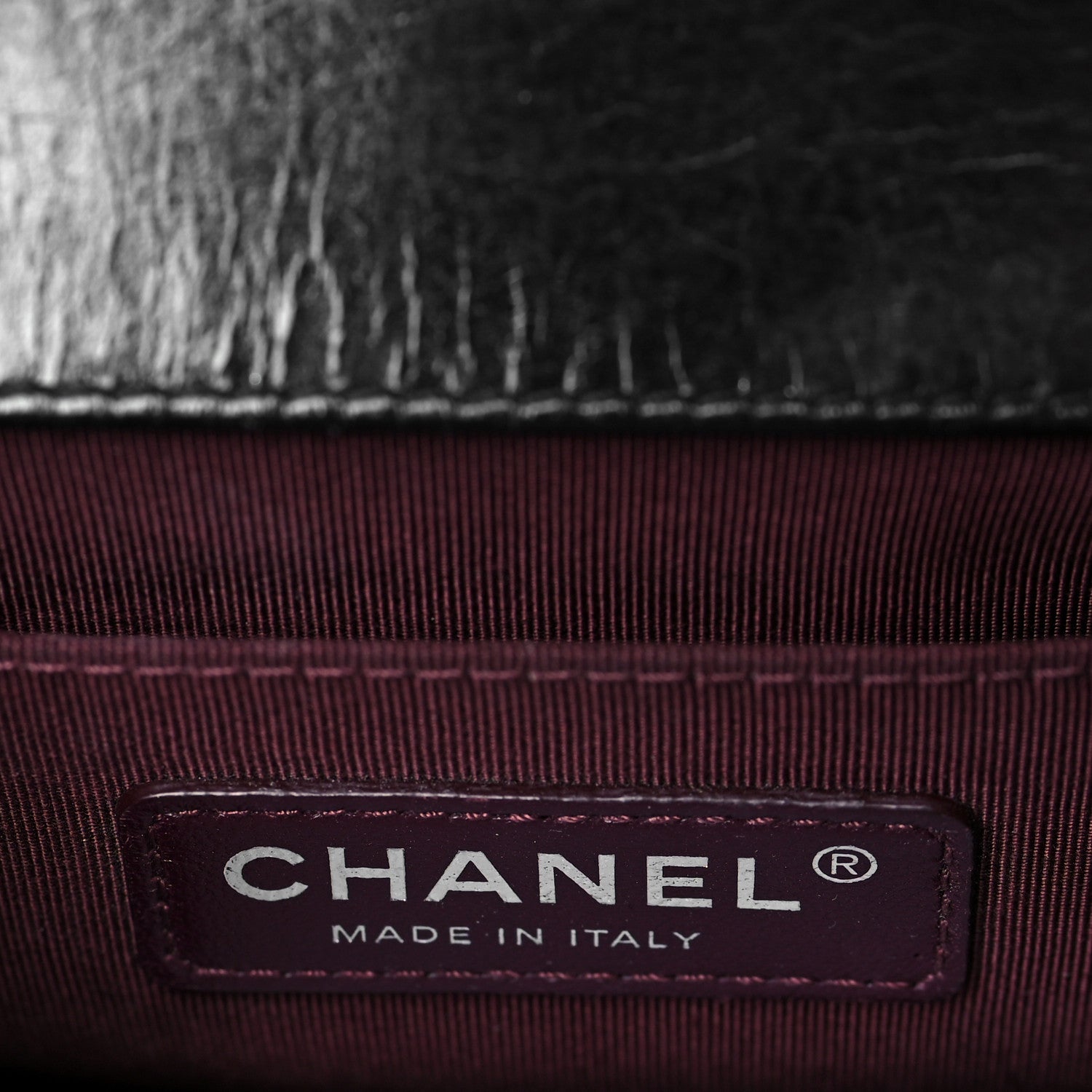 Chanel Glazed Calfskin Quilted Small Boy Chained Flap Black 5 of 10