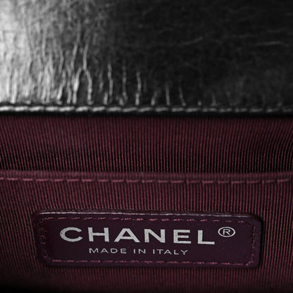 Chanel Glazed Calfskin Quilted Small Boy Chained Flap Black 5 of 10