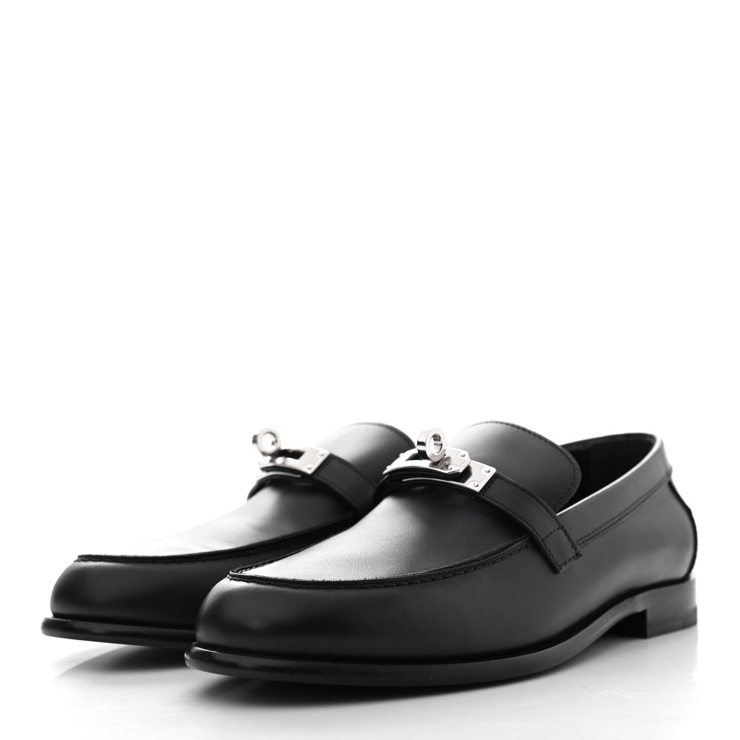Calfskin Womens Destin Loafers 36 Black