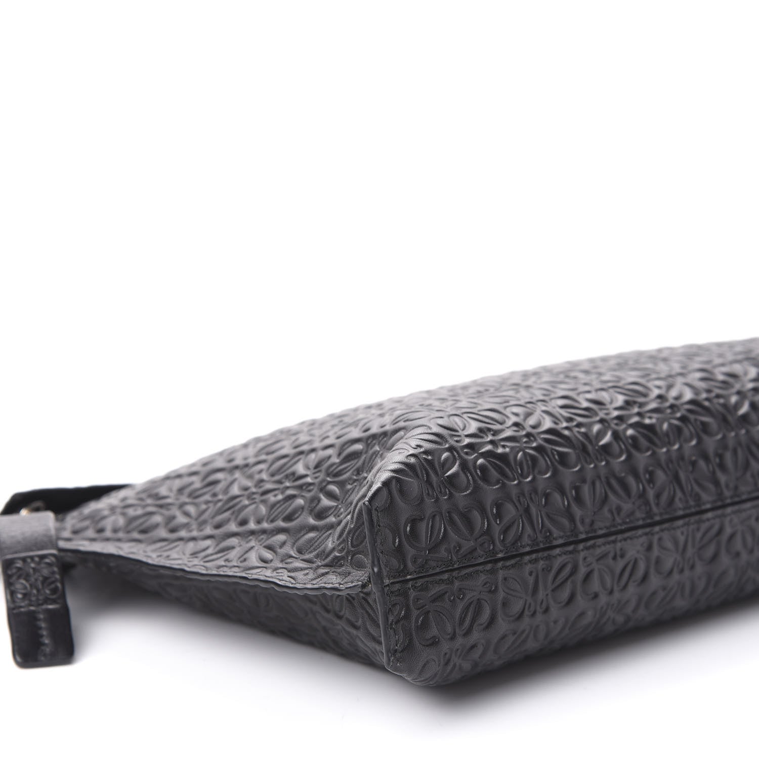 Loewe Calfskin Embossed Repeat T Pouch Black 6 of 10