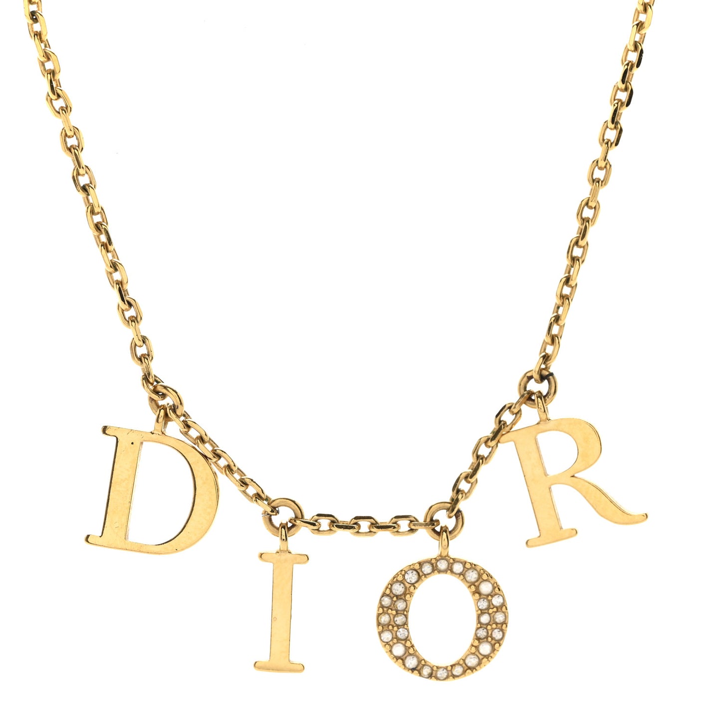 Crystal Dio(r)evolution Necklace Gold