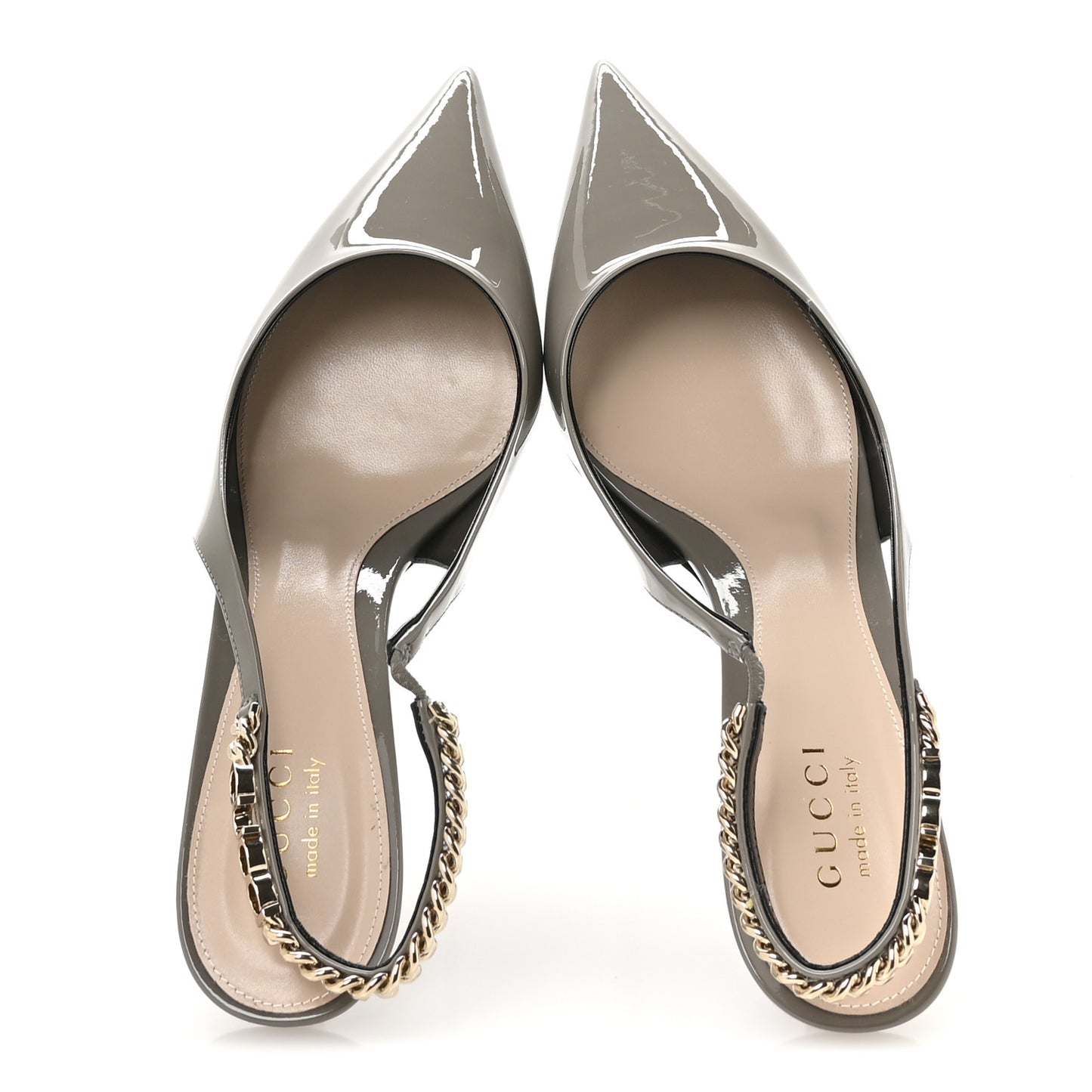Patent Signoria 35mm Slingback Pumps 40 New Fango