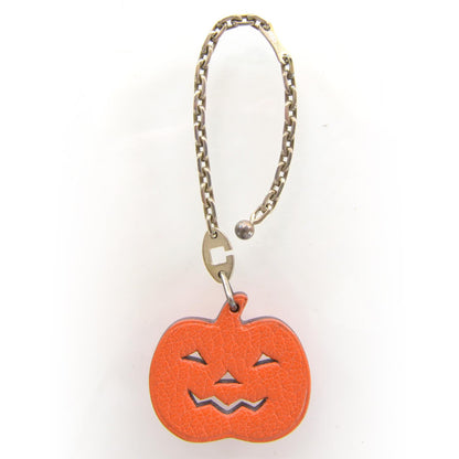Hermes Chevre Pumpkin Key Chain Orange 1 of 4
