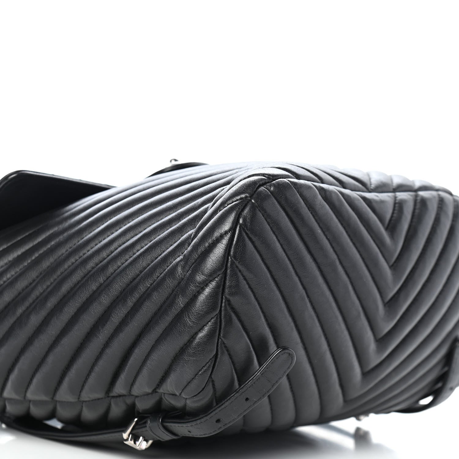 Chanel Calfskin Chevron Quilted Large Urban Spirit Backpack Black 8 of 9
