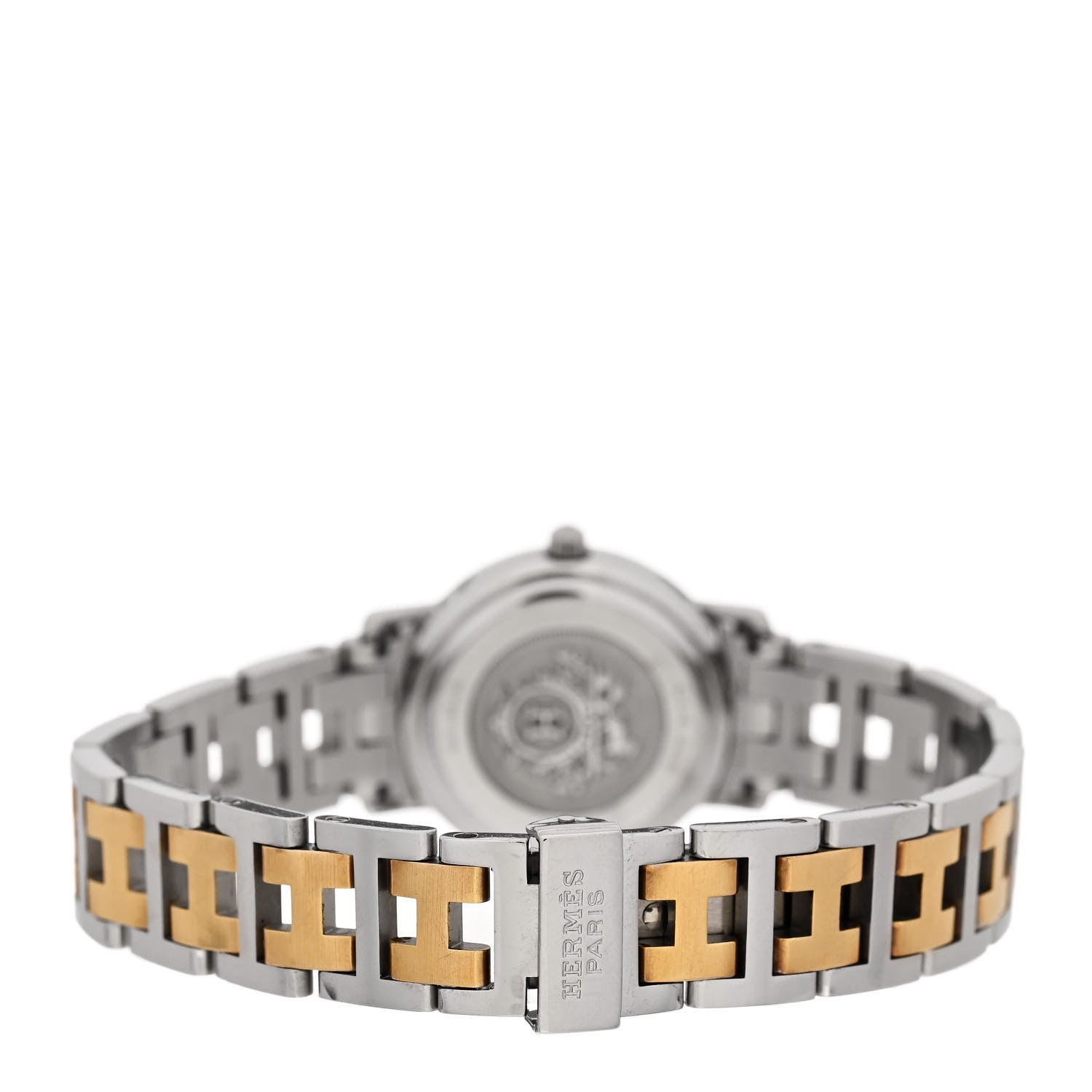 Hermes Stainless Steel 24mm Clipper Quartz Watch Gold 3 of 5