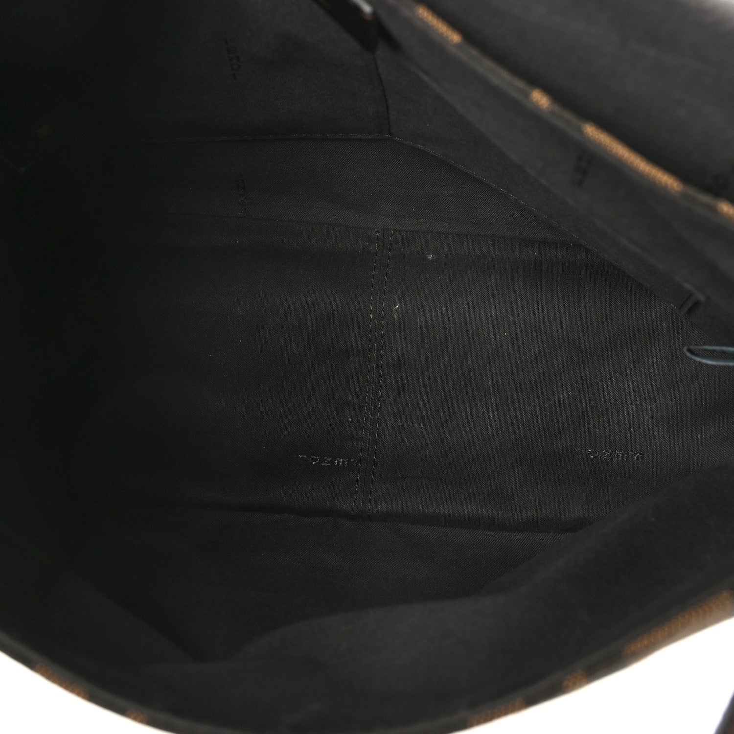 Fendi Zucca Vitello Artic Messenger Bag Tobacco Castagna 5 of 9