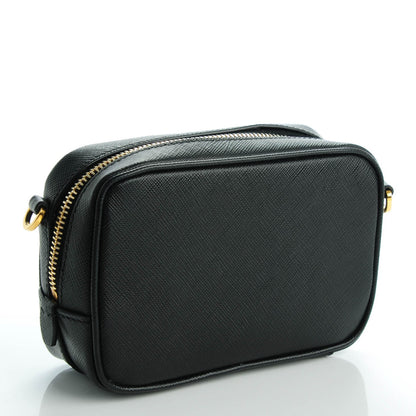 Prada Saffiano Mini Camera Crossbody Bag Nero Black 3 of 8