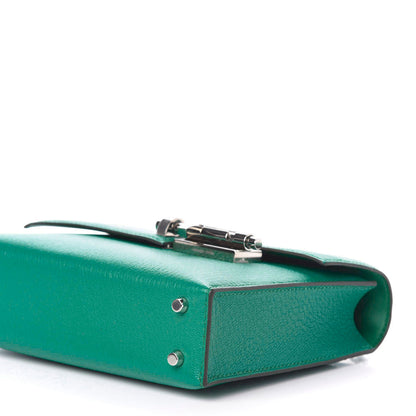 Hermes Chevre Mysore Mini Verrou Chaine Bag Bleu Paon 7 of 10