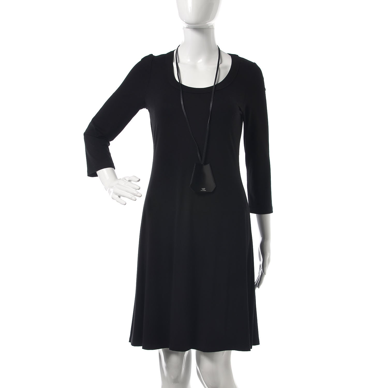 Hermes Box Swift Clochette Long Necklace Black 2 of 5