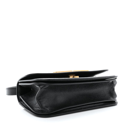 Balenciaga Calfskin Stripe Embossed Small Gossip Bag Black 4 of 14