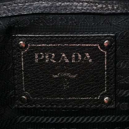 Prada Vitello Daino Shopping Tote Black 6 of 7