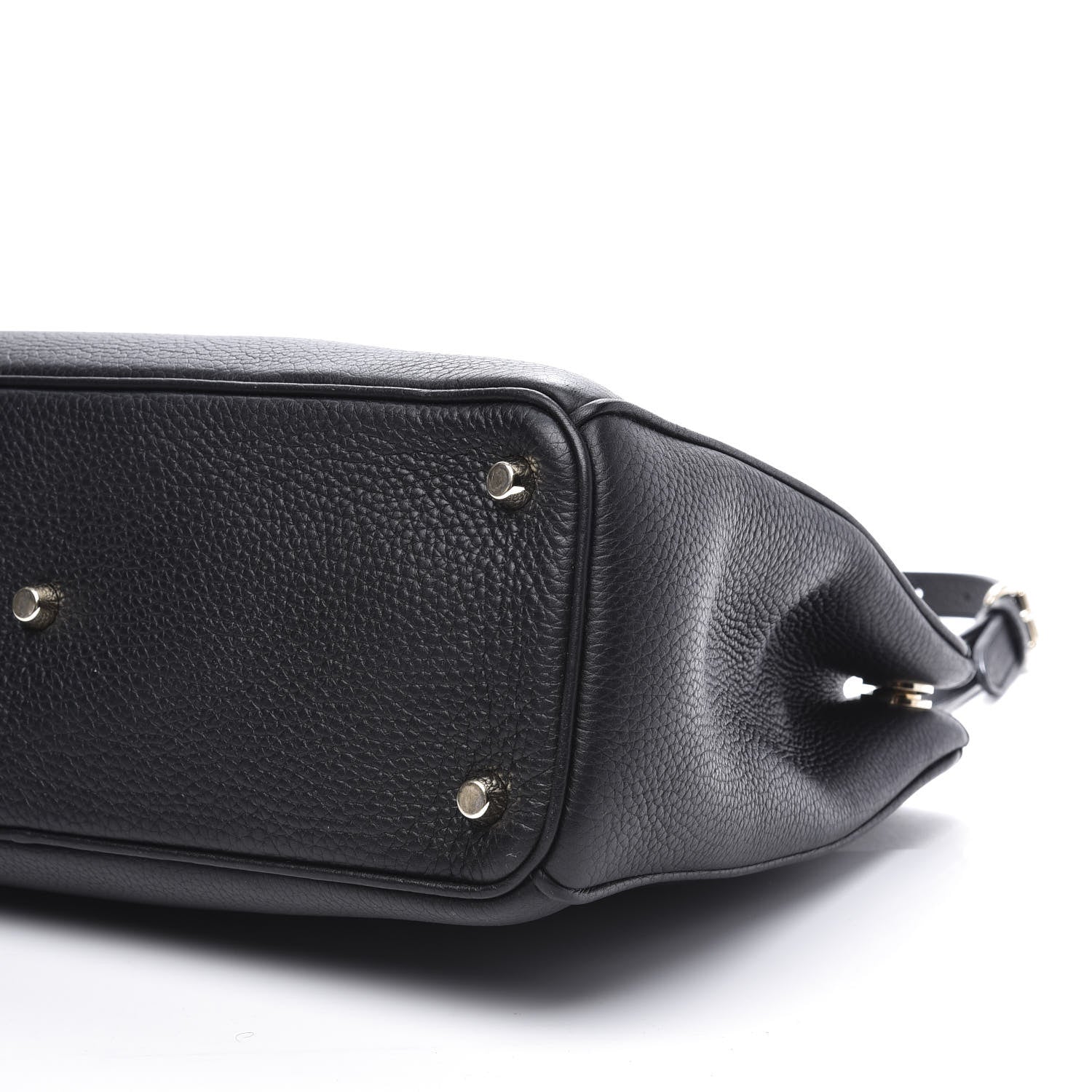 Christian Dior Bullcalf Medium Diorissimo Tote Black Rose Indien 8 of 9