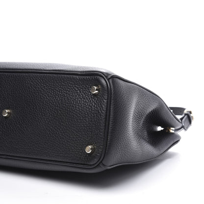 Christian Dior Bullcalf Medium Diorissimo Tote Black Rose Indien 8 of 9