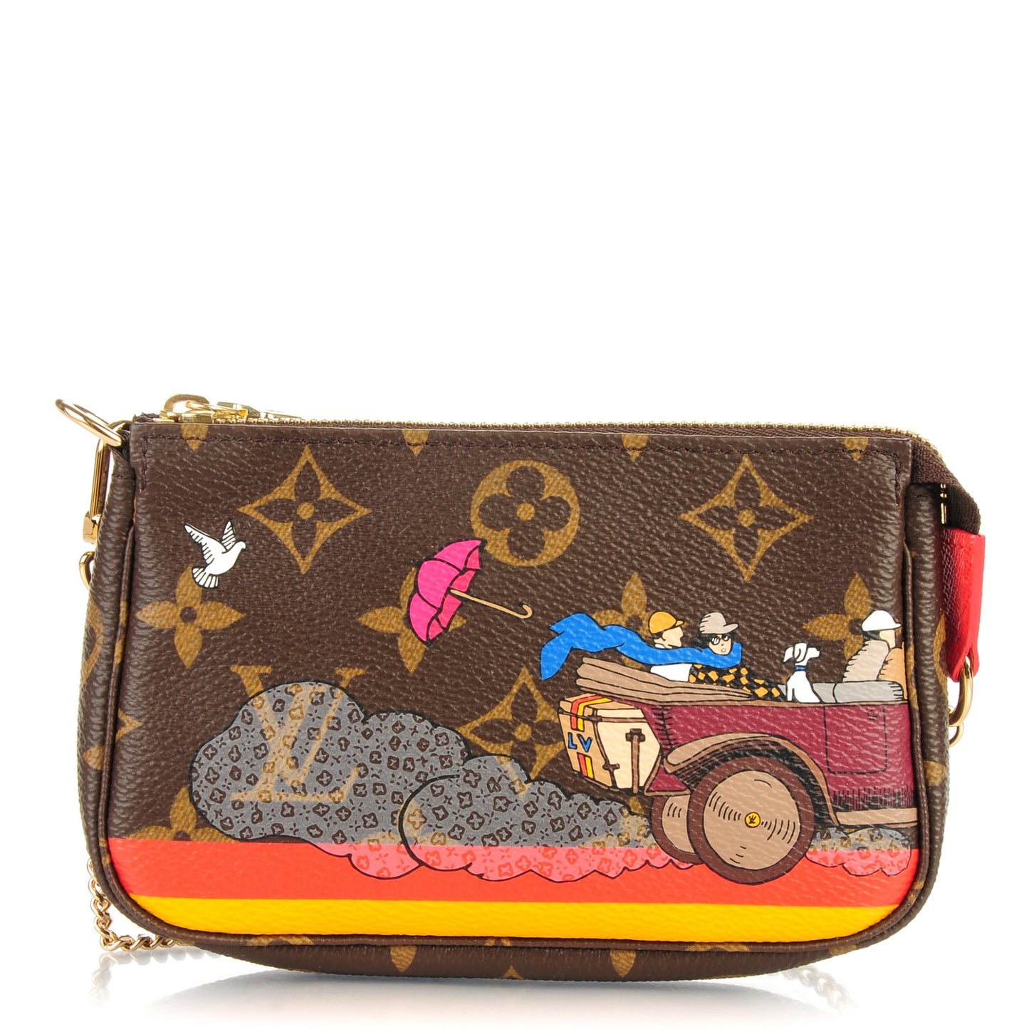 Monogram 2015 Christmas Animation Mini Pochette Accessories