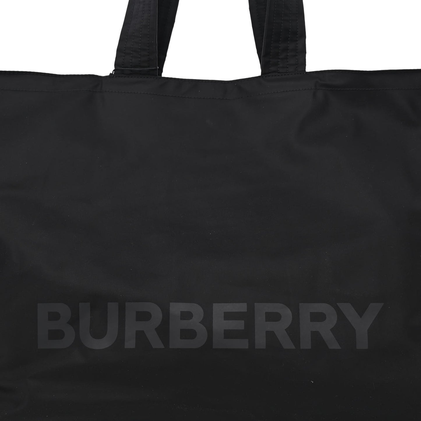 Nylon Logo Tote Bag Black