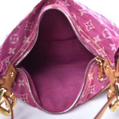 Louis Vuitton Denim Baggy PM Fuchsia 5 of 12