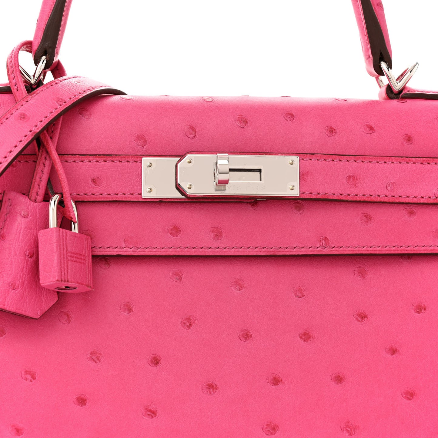 Ostrich Kelly Sellier 28 Rose Tyrien