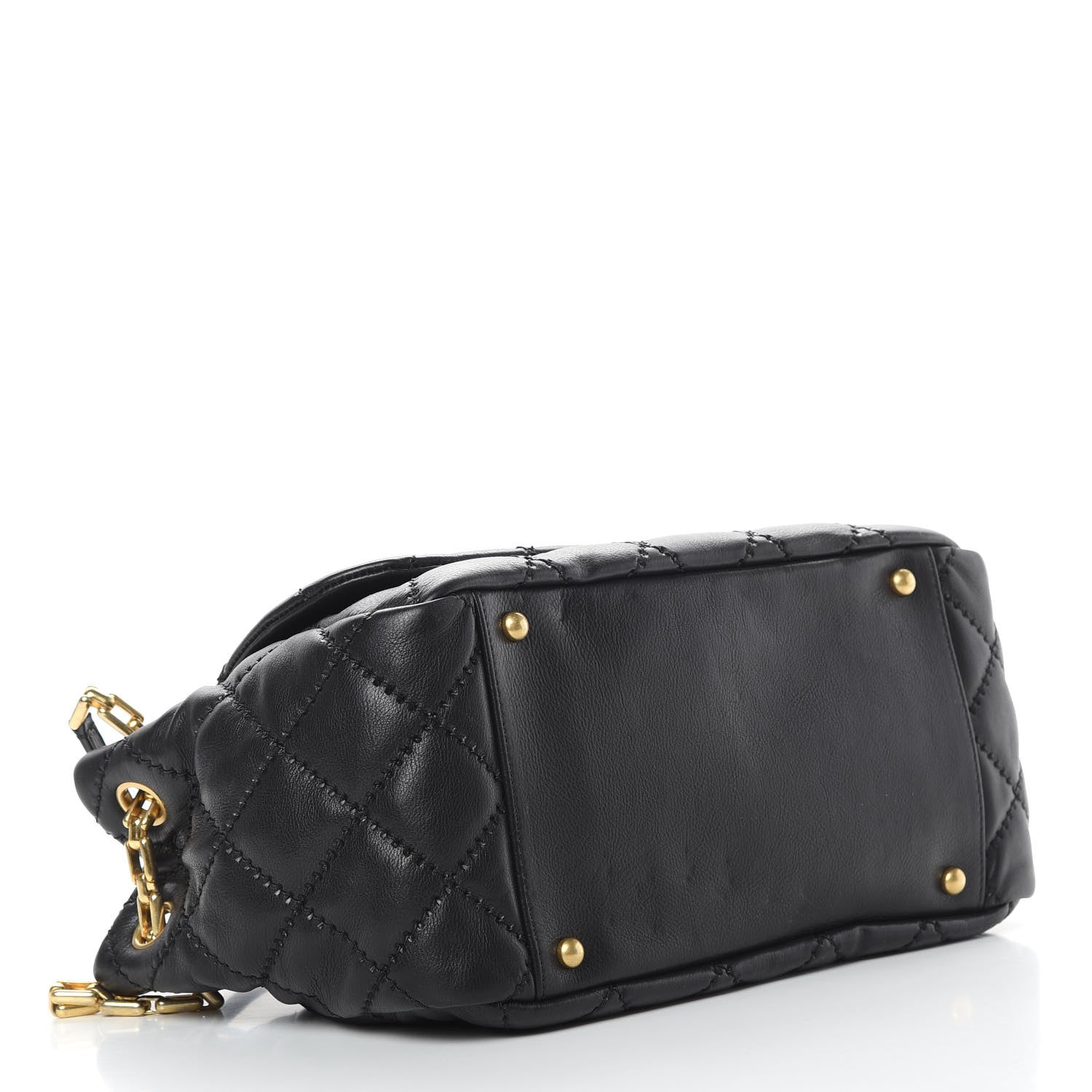 Chanel Calfskin Quilted Retro Chain Flap Black 5 of 13