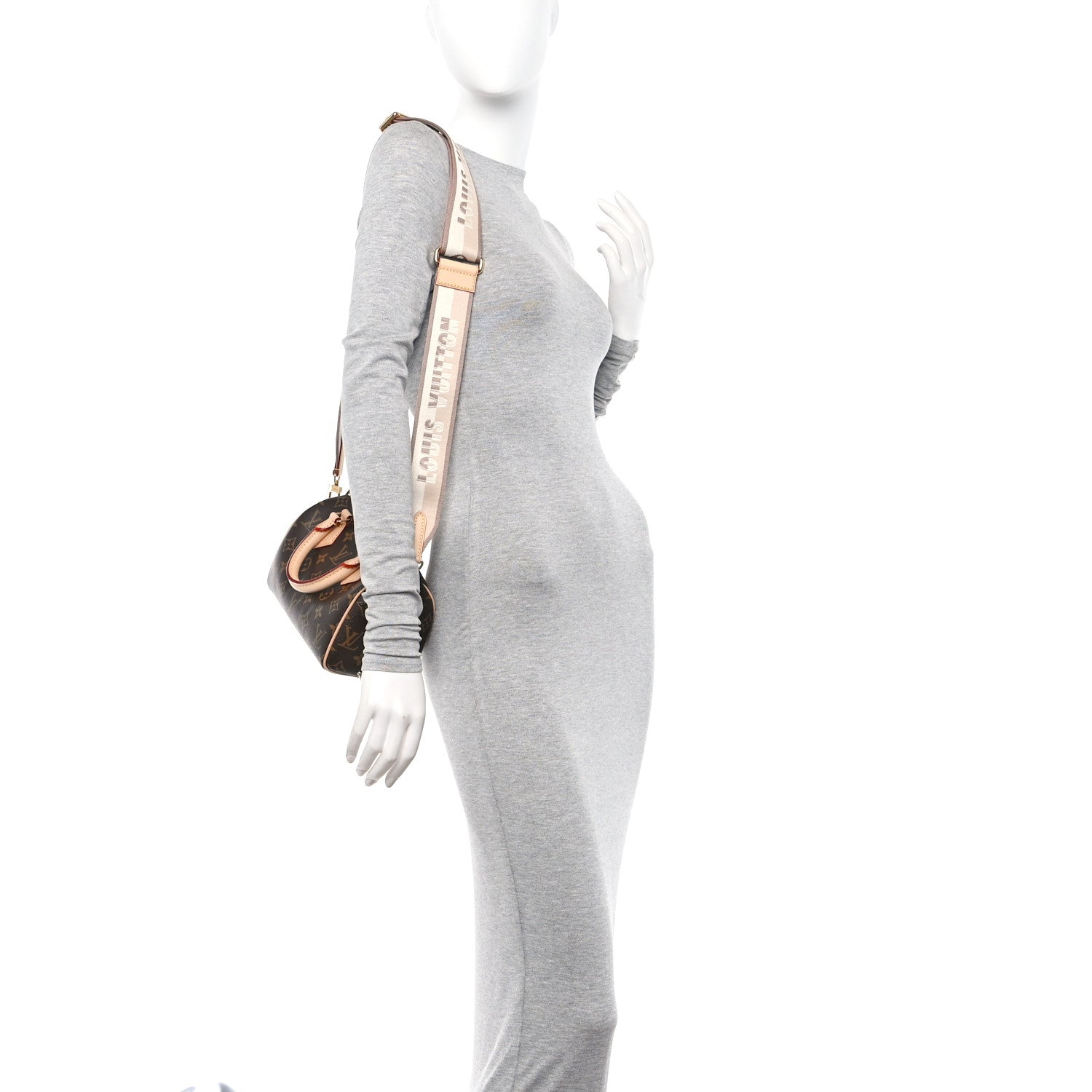 Louis Vuitton Monogram Speedy Bandouliere 20 Beige 2 of 11