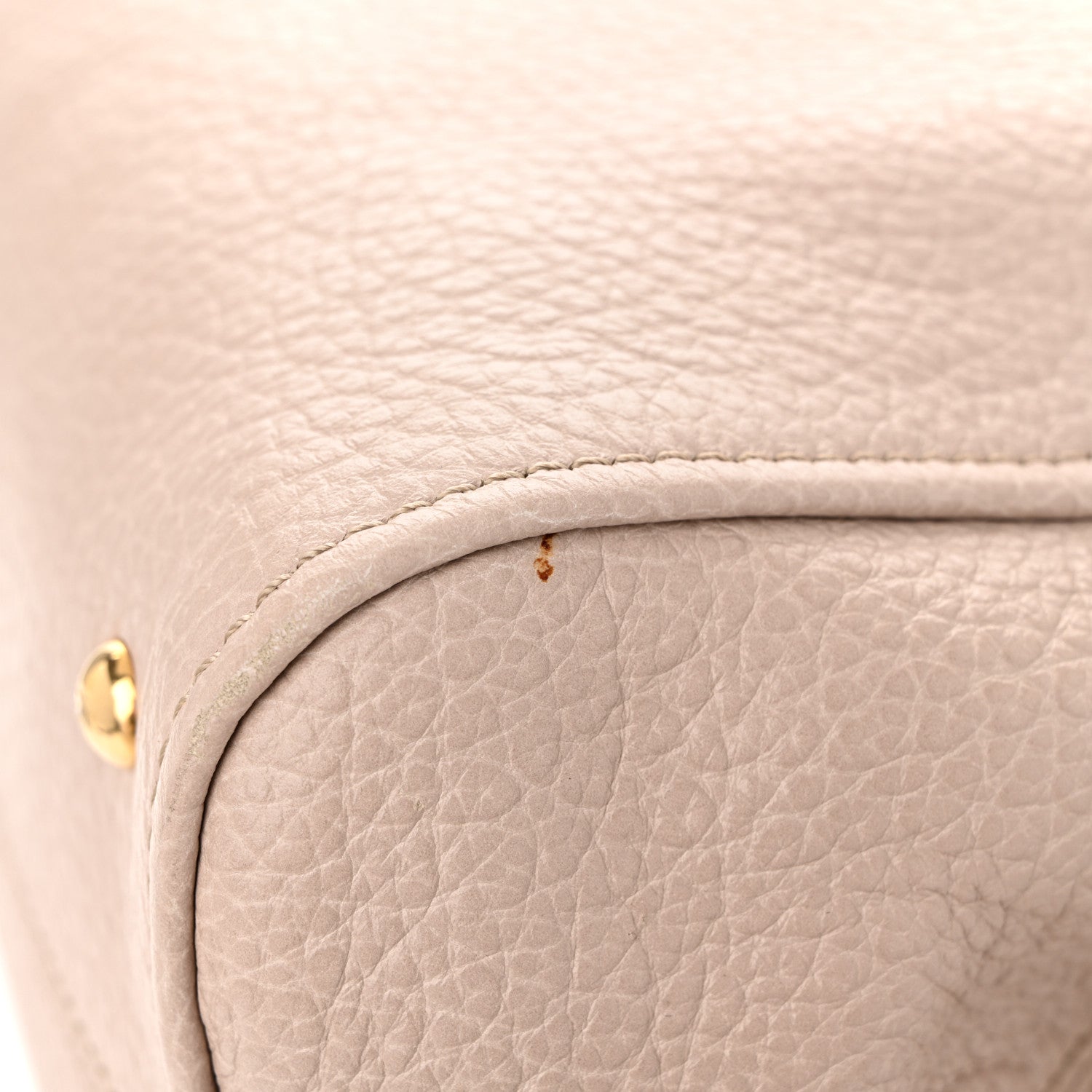 Fendi Pebbled Calfskin Small Chameleon Tote Cipria 11 of 13