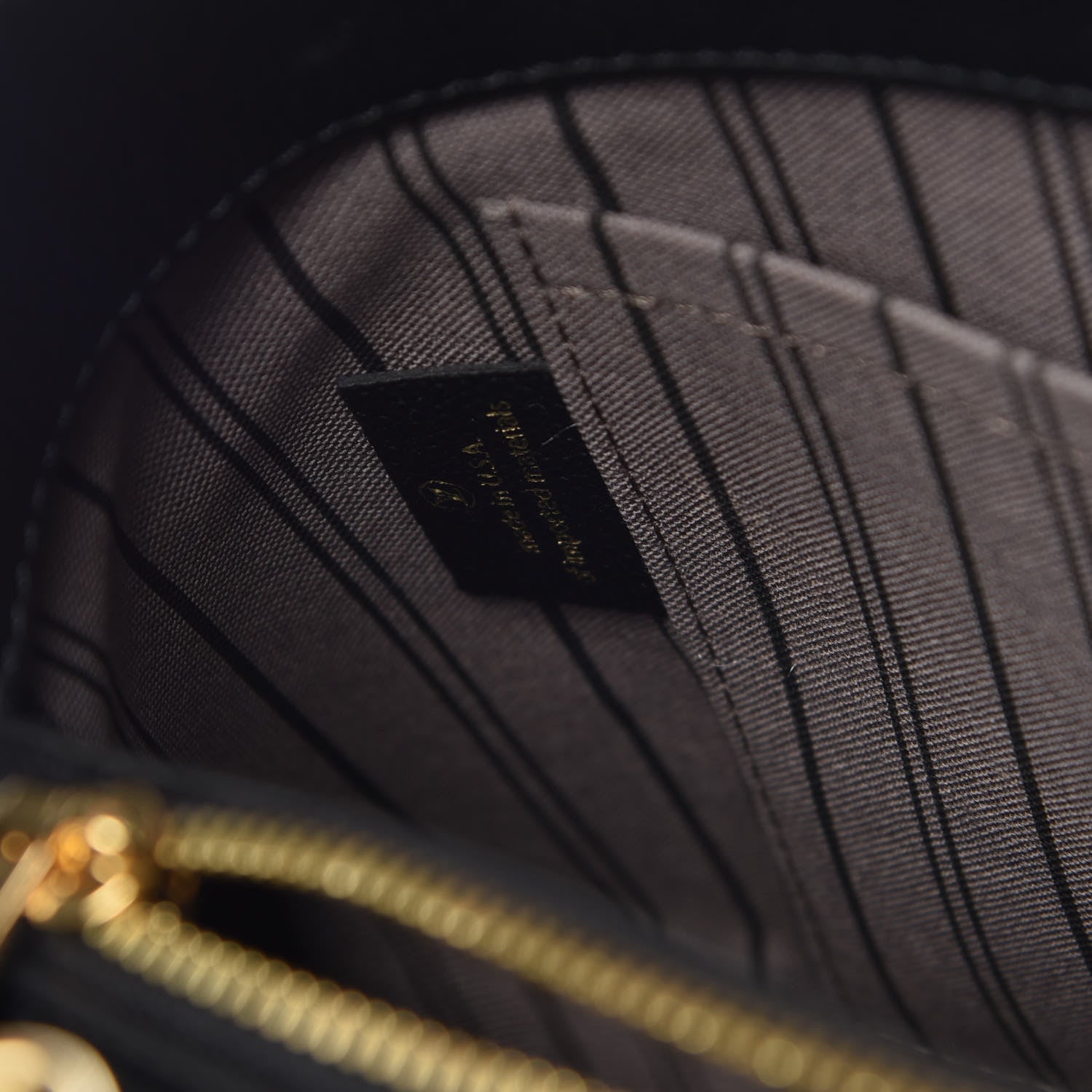 Louis Vuitton Empreinte Montaigne MM Black 7 of 10