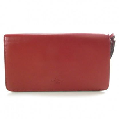 Valentino Garavani Vitello Rockstud Flip Lock Wristlet Pouch Scarlet Red 3 of 13