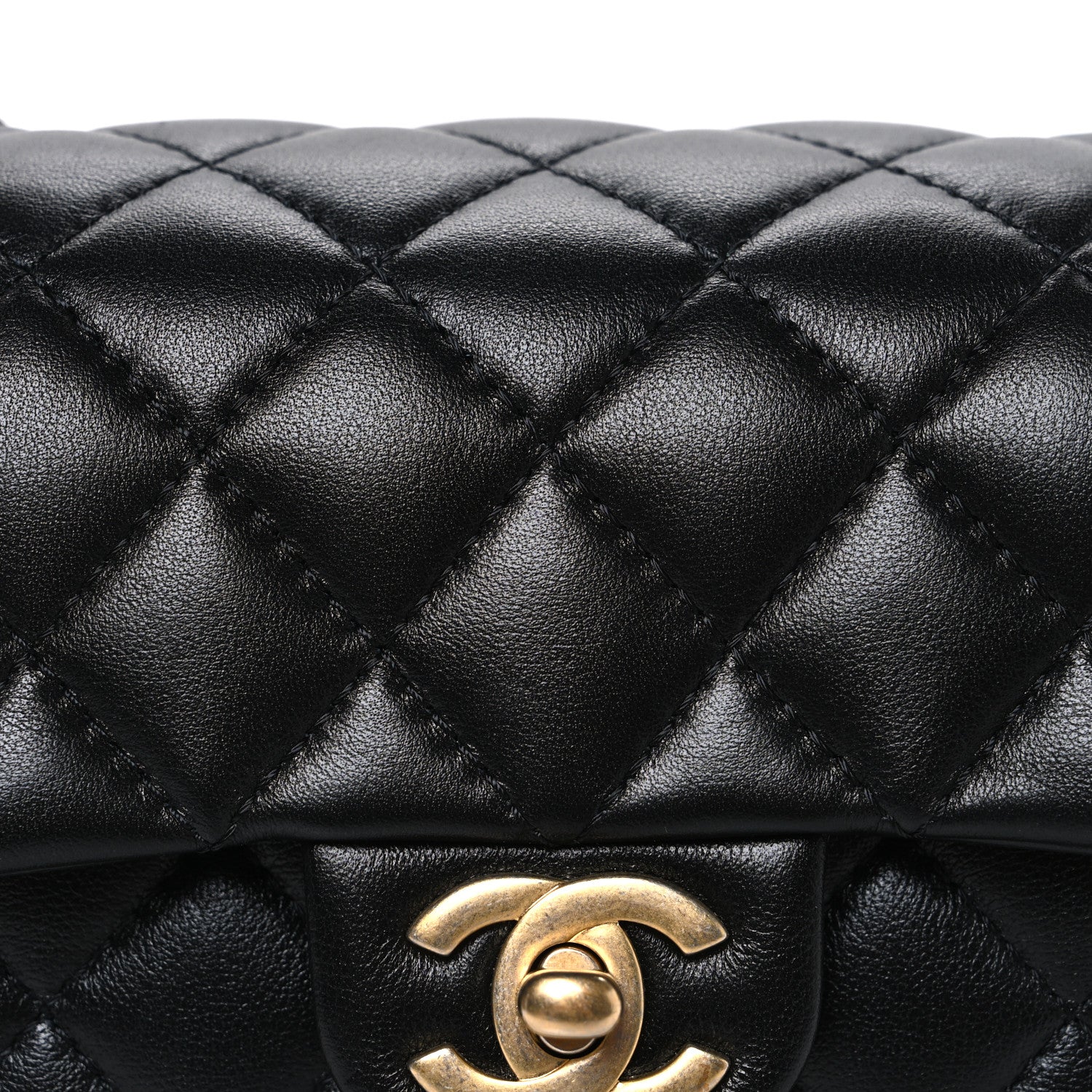 Chanel Caviar Calfskin Quilted Small Top Handle Flap Black 8 of 10