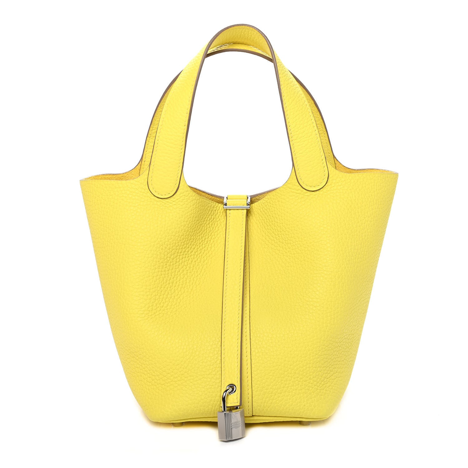 Hermes Taurillon Clemence Picotin Lock 18 PM Lime 1 of 9